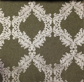 Demask Embroidery—Window Curtain—Diamond Fabric—100% Polyester—54" Inches Wide—Sold by the Yard